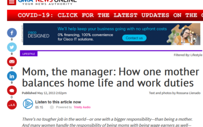 Mom, the manager: How one mother balances home life and work duties