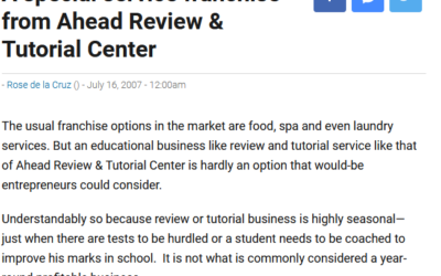 A special service franchise from Ahead Review & Tutorial Center