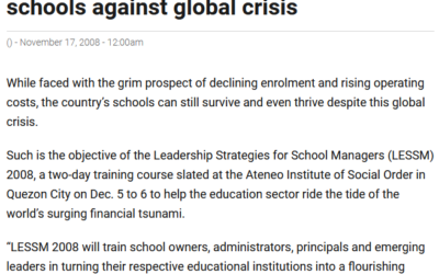 Survival course set to brace schools against global crisis